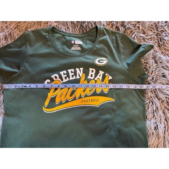 NFL Team Apparel Green Bay Packers Womens Short Sleeve Scoop Neck T-Shirt XL - Picture 8 of 9